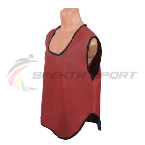 Купить Манишка футбольная односторонняя Spektr Sport красная, р.36-40 в Томске 